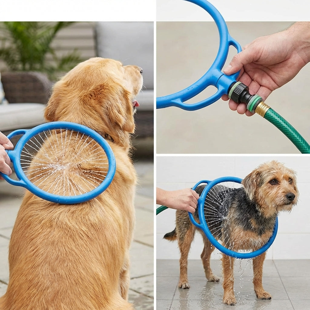 AquaPaw Bath Ring™ — Easy Dog Shower Companion